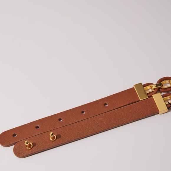 Maje Leather Belt with Links Size M - Picture 9 of 10